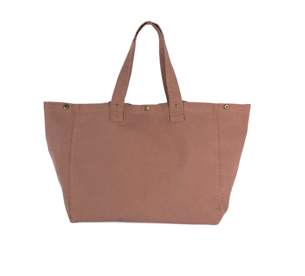 Faded cotton shopping bag