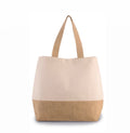 CANVAS & JUTE HOLD-ALL SHOPPER BAG